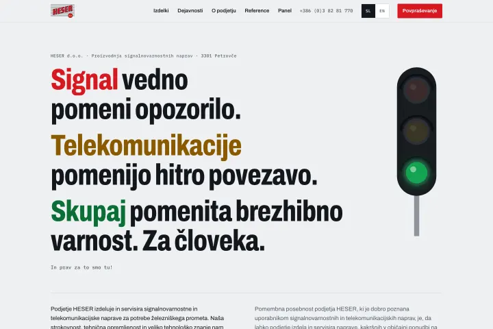HESER — Železnička signalizacija