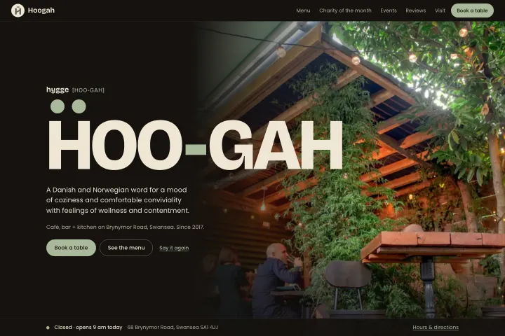 Hoogah — Kafić, bar i kuhinja