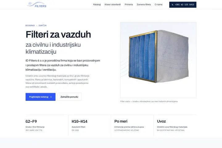 ID Filters — Filteri za vazduh
