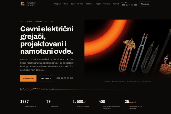 IEG — Električni grejači