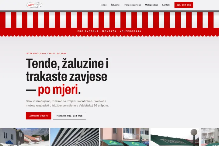 INTER DECO — Tende, žaluzine i zavese