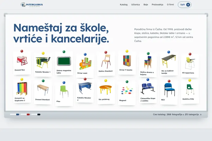 Interglobus d.o.o. — Školski i kancelarijski nameštaj