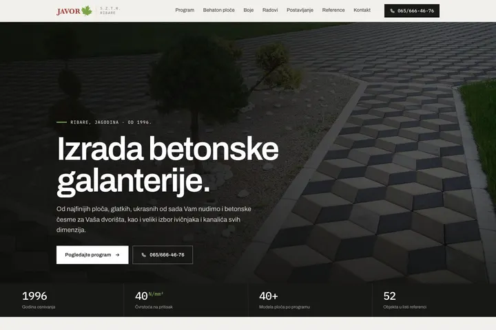 S.Z.T.R. Javor — Građevinski materijali
