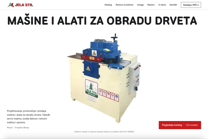 Jela Stil Mašine — Mašine za obradu drveta