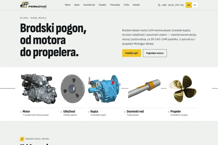 JLM - PERKOVIĆ — Brodski motori i pogon