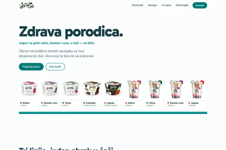 JOTOGO — Mlečni proizvodi — grčki jogurt u čaši