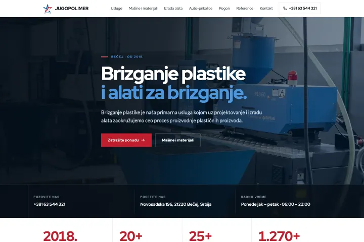 Jugopolimer — Brizganje plastike i alati