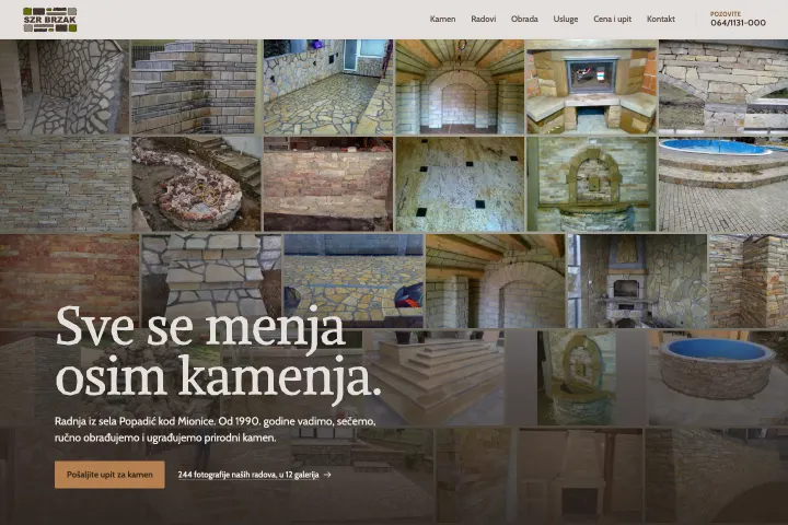 Prirodni kamen Brzak — Prirodni kamen
