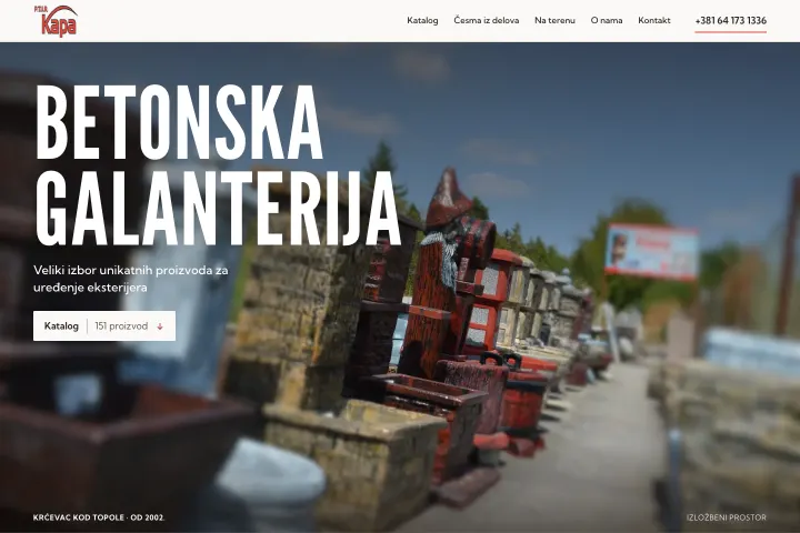 Kapa P.T.U.R. — Betonska galanterija i dimnjačke kape