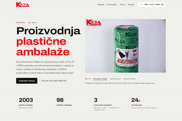 KESA Pejkovac — Plastična ambalaža