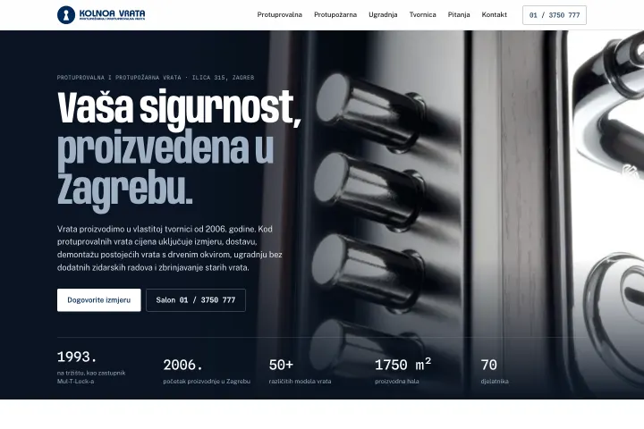 KOLNOA — Protuprovalna i protivpožarna vrata