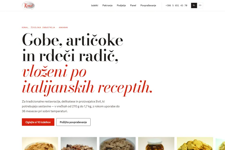 KONAL — Konzervisano povrće