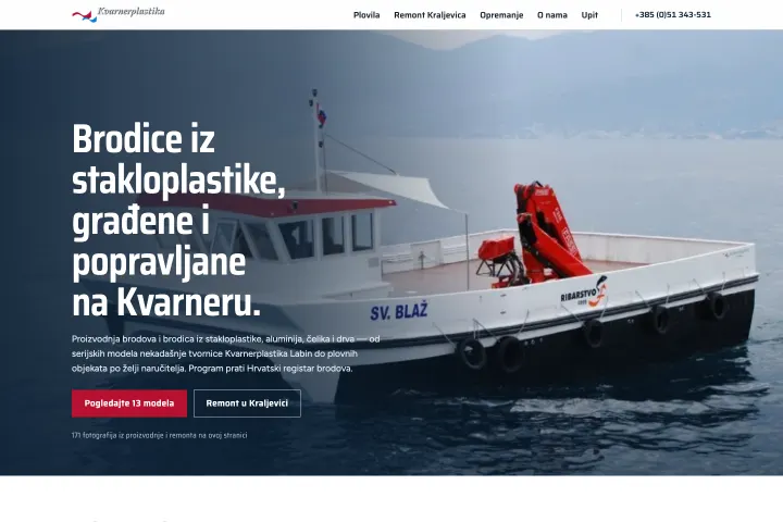 KVARNERPLASTIKA — Brodogradnja i remont plovila