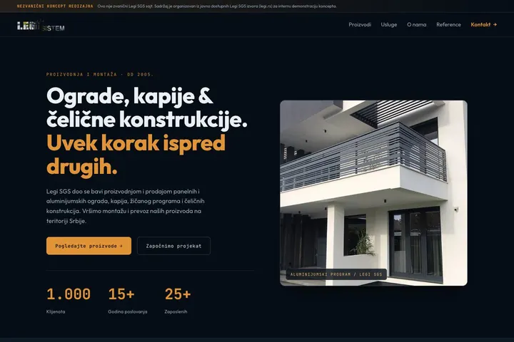 LEGI-SGS — Ograde · Kapije