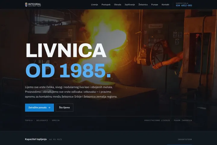 Integral export-import — Metal i obrada