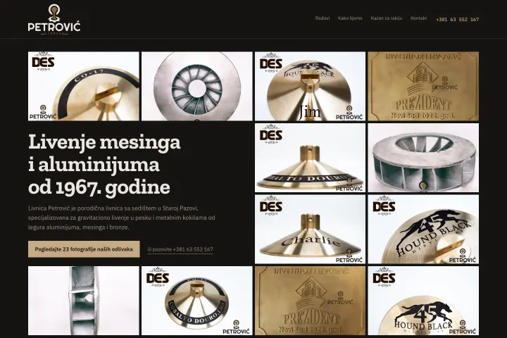 Livnica Petrović — Livnica mesinga i aluminijuma