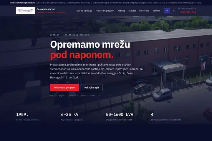 Loznicaelektro — Trafostanice · Postrojenja