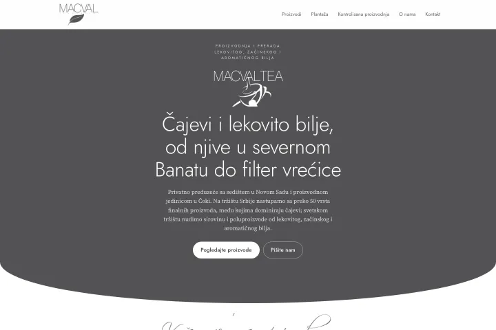 Macval Tea — Čajevi i lekovito bilje