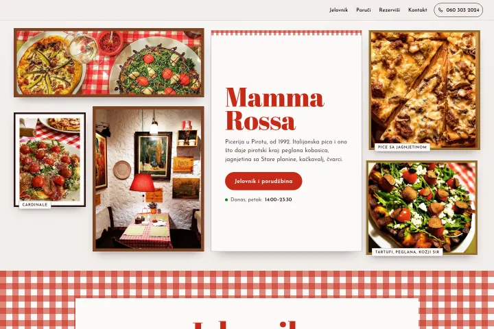 Mamma Rossa — Picerija, Pirot