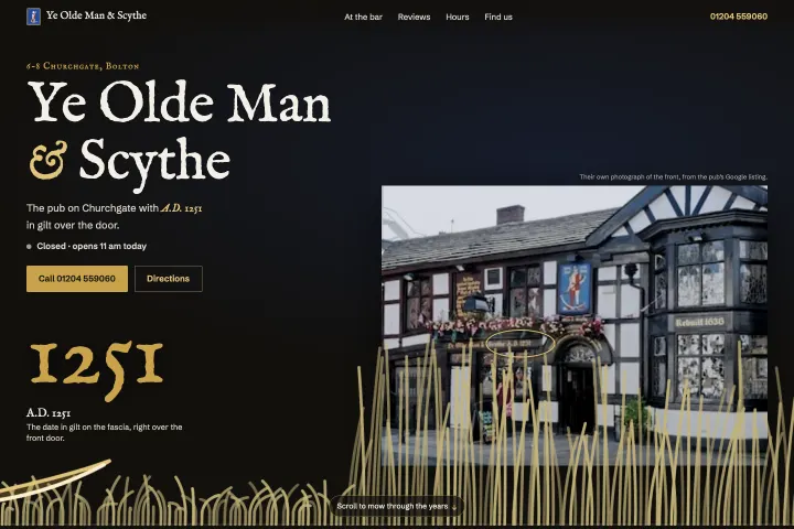 Ye Olde Man & Scythe — Pab