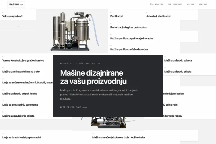 MAŠING — Vakuumske i procesne mašine