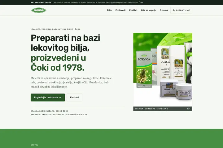Menta — Melemi · Biljna ulja