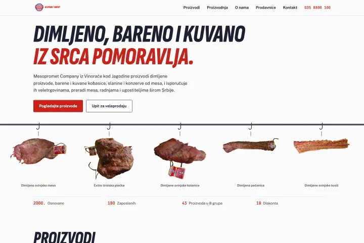 Mesopromet Company — Prerada mesa i mesne prerađevine