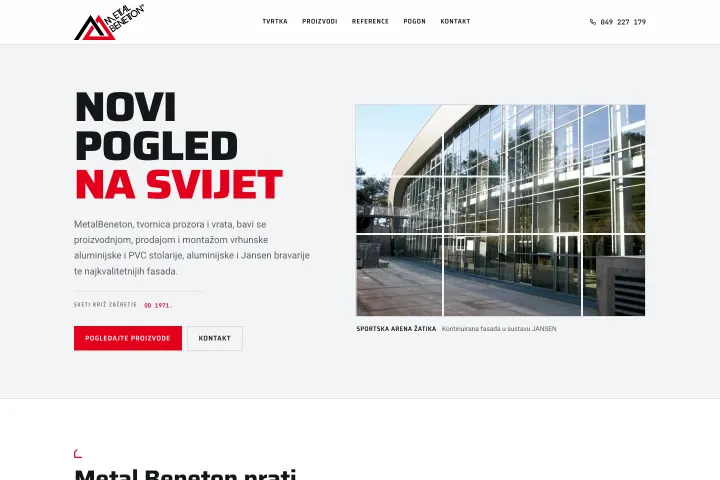 MetalBeneton — Aluminijumska i PVC stolarija i fasade
