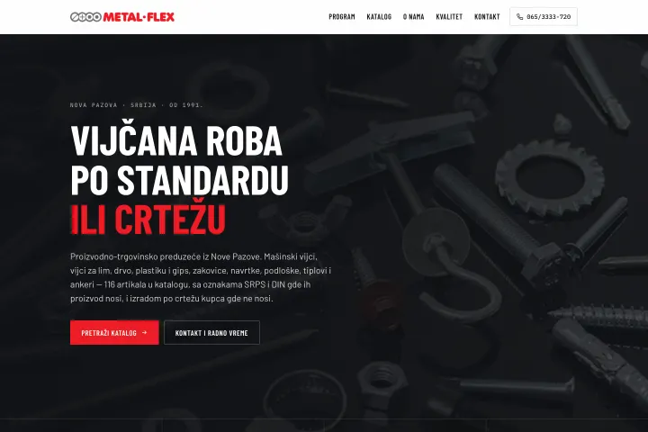 METAL-FLEX — Vijčana roba