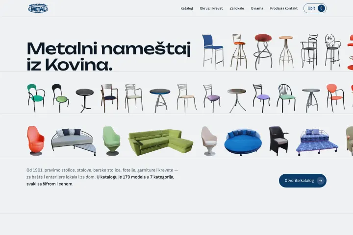 Metal Kovin — Metalni nameštaj za lokale