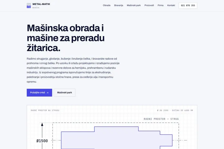 METAL-MATIK — Mašine · Ekstruzija
