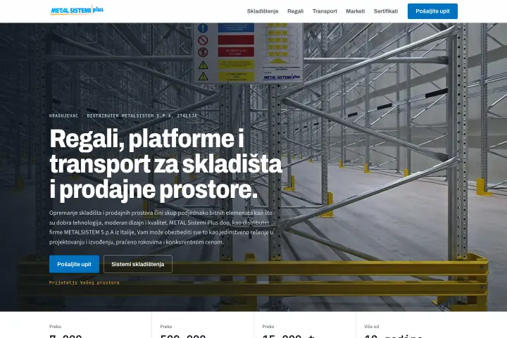Metal Sistemi plus — Regali i sistemi skladištenja