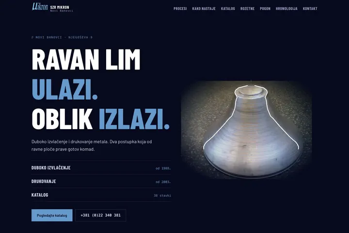 SZR Mikron — Duboko izvlačenje i drukovanje