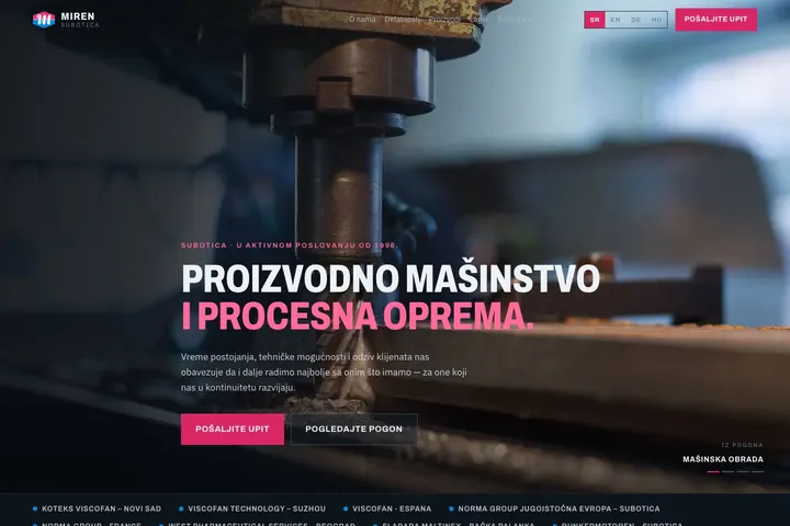 MIREN — Metal · Mašinska obrada