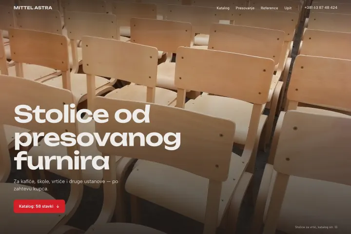 MITTEL ASTRA — Stolice od presovanog furnira