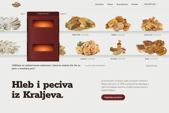 Mladi Radnik d.o.o. — Pekara, hleb i peciva