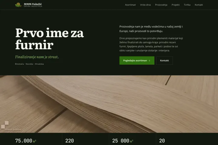 MMM-VUKELIĆ d.o.o. — Furnir, parket i stolarija