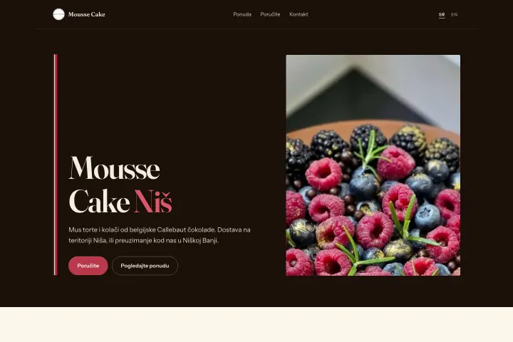 Mousse Cake Niš — Mus torte i kolači