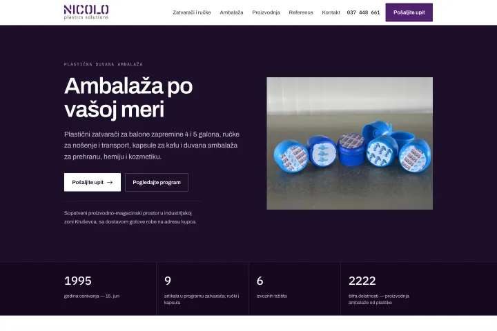 Nicoloplast — Plastični zatvarači i ambalaža