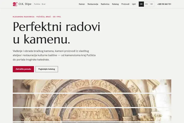 O.K. STIPE — Brački kamen i klesarstvo