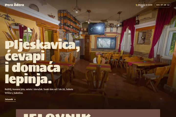 Pera Ždera — Roštilj i brza hrana