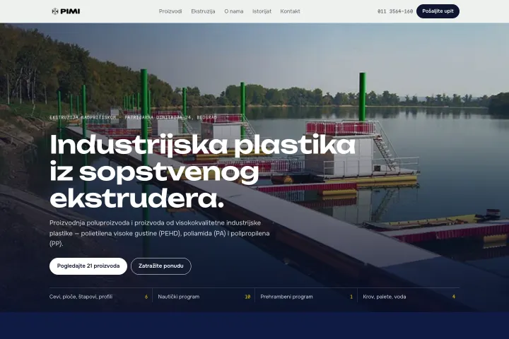 PIMI — Ekstruzija PEHD — cevi i pontoni