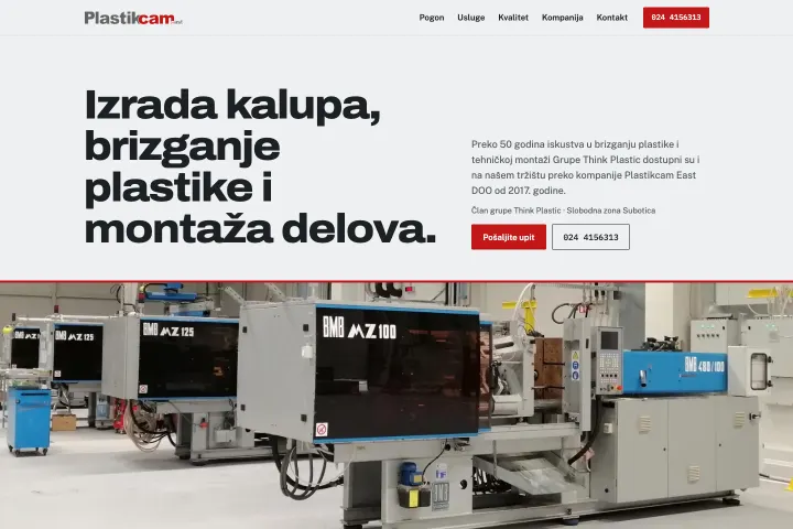 Plastikcam East — Brizganje plastike i izrada kalupa