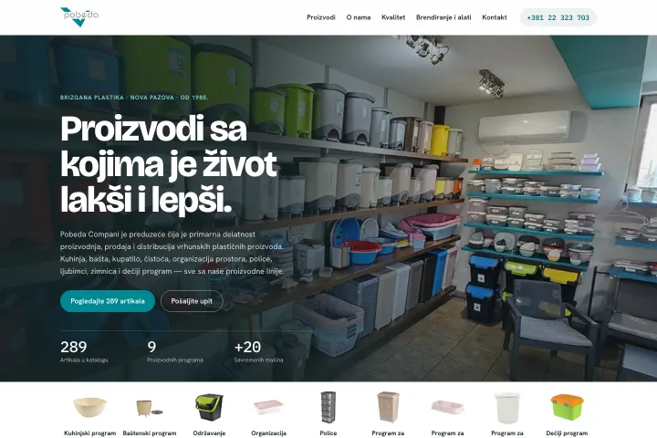 POBEDA COMPANI — Proizvodi od plastike