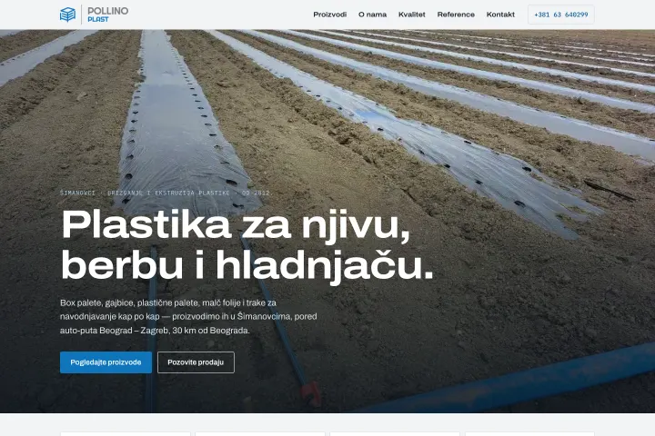 POLLINO PLAST — Plastična ambalaža i folije za poljoprivredu