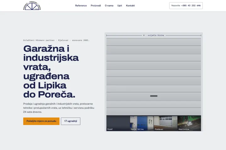 Posavac - prozori i vrata — Garažna i industrijska vrata