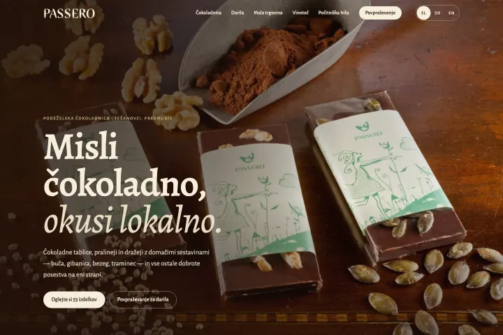 Passero — Čokolade i domaći proizvodi