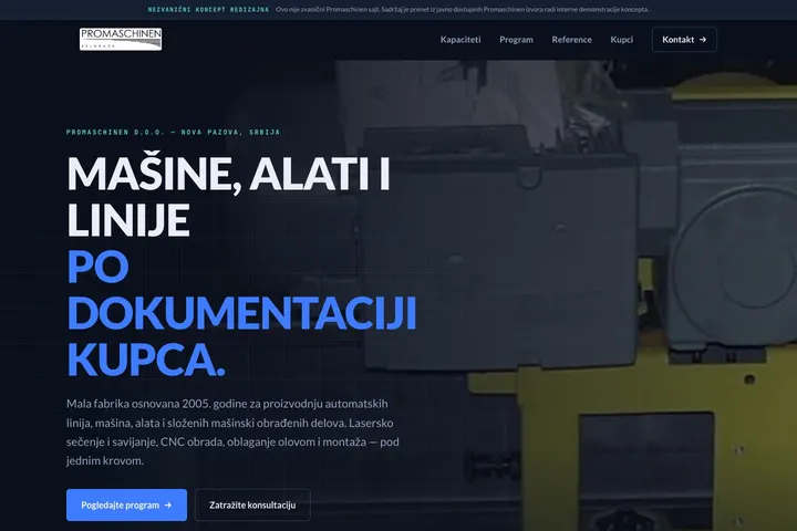 Promaschinen — Mašine · Alati