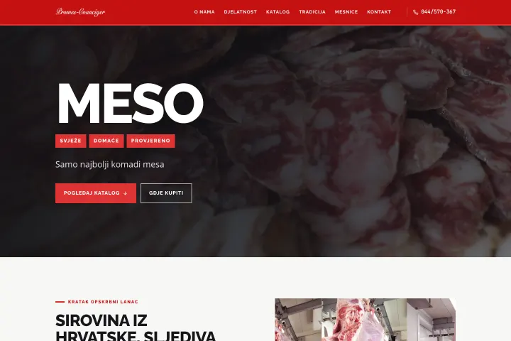PROMES CVANCIGER d.o.o. — Prerada mesa i suhomesnati proizvodi