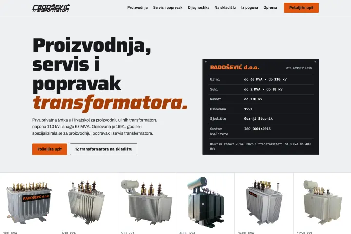 RADOŠEVIĆ — Transformatori